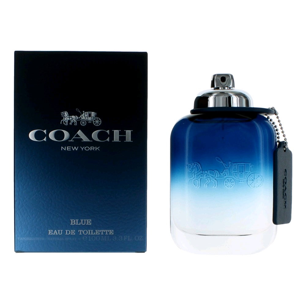 Bottle of Coach Blue by Coach, 3.4 oz Eau De Toilette Spray for Men